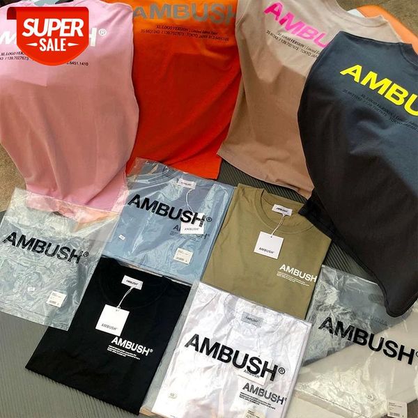 

ambush t shirt men women orange 3m reflective t-shirt #1p9r, White;black
