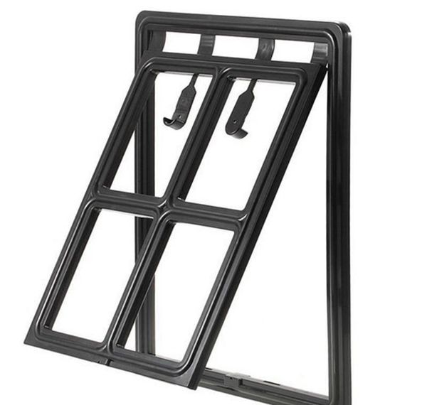 

lockable plastic pet dog cat kitty door for screen window security flap gates pet tunnel dog fence access door for home bbygluj