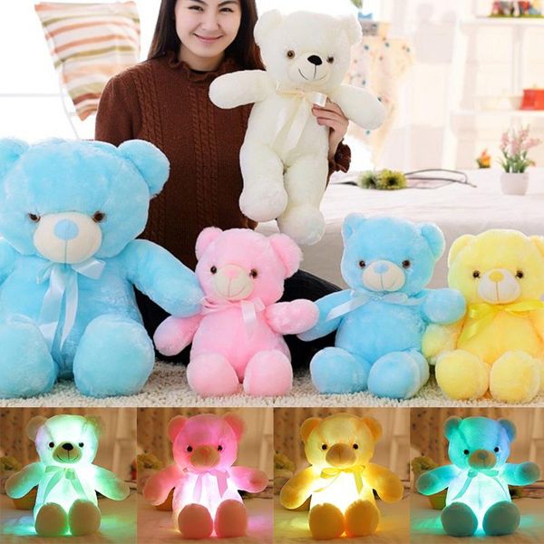 

led bear plush toy stuffed animal light up glowing toy for kids myding