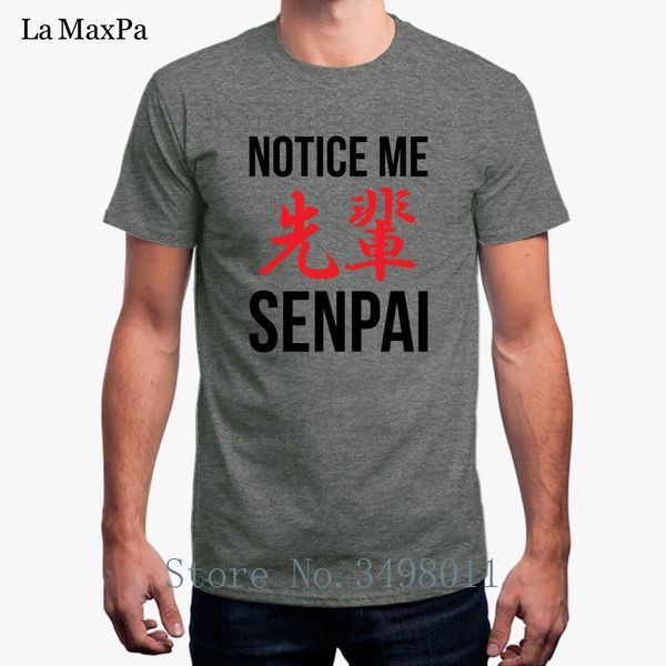 

печатный смешной уведомление me сенпай t-shirt мужчина большой basic solid t рубашка мужской o шея фитнес tee shirt люди спорт с капюшоном h