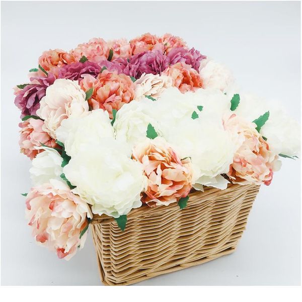 

wholesale peony flower crown girls floral headband garlands hair accessories bride flower wreath beach headwear h qylusm