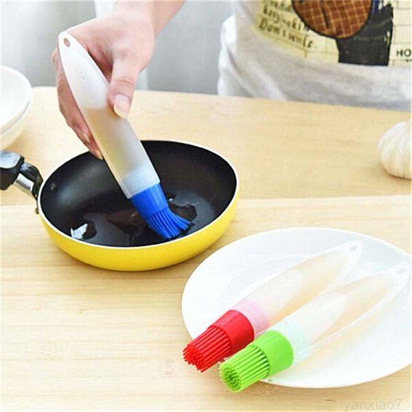 

grill bottle brushes silicone liquid oil pen pastry portable outdoor bbq utensil basting brush