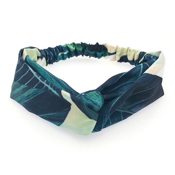 

1pc bohemian floral printed cross knot wide headbands women turban rabbit ears banana elastic hairband hair accessories headwear q sqckpn