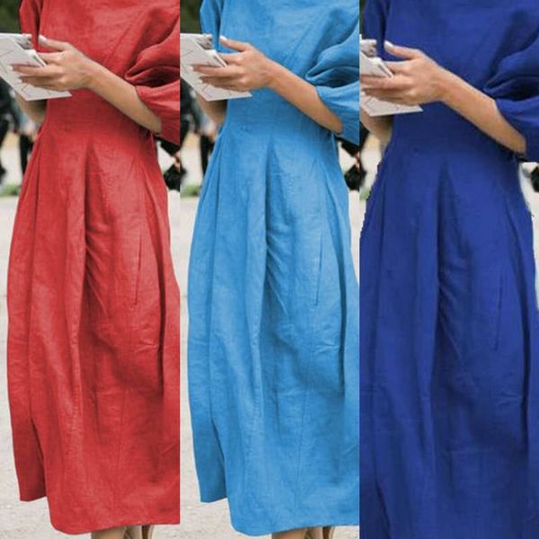 

fcv8h 2020 autumn and loose women's winter clothes maternity clothing winter skirt clothin dress linen cotton pregnant women's dre, Black;gray