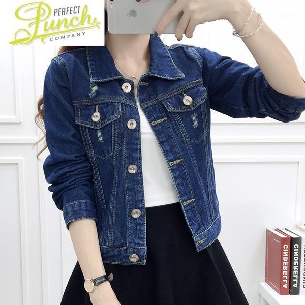 

women's jackets denim short women's spring autumn jeans coat female jacket 2021 korean basic blue coats and women opf-051 kj22181, Black;brown