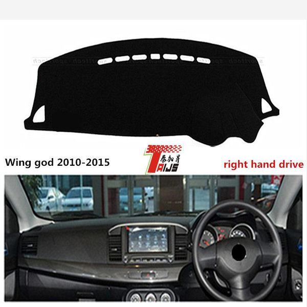 

taijs right hand drive for mitsubishi wing god 2010-2015 car dashboard pad sun-resistant mat for mitsubishi style1