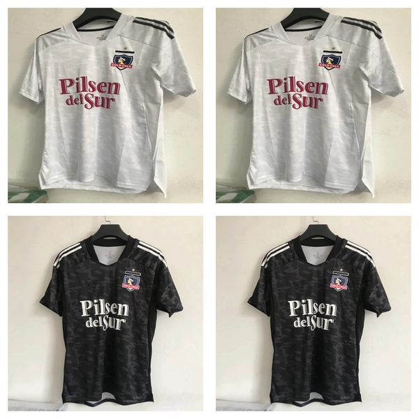 

s-xxl new 2021 2022 colo colo soccer jerseys home away falcon blandi suazo campos 21 22 opazo football shirt white black, Black;yellow