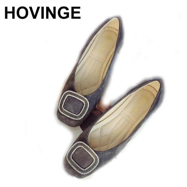 

hovinge women flats 2020 new spring shoes women casual multicolor all seasons ballet slip on flats loafers shoes woman, Black