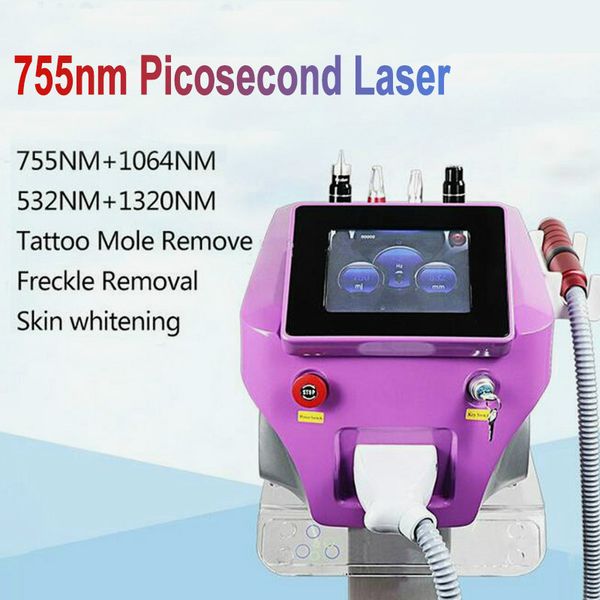 

2020 pico laser back doll treatment tattoo remove dark skin spots picosecond honeycomb laser 755nm speckle removal machine, Black