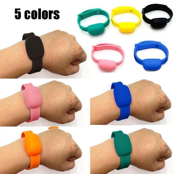 

storage bottles & jars 10ml wearable travel portable wristband hand dispenser soap bracelet refillable squeezable sanitizer