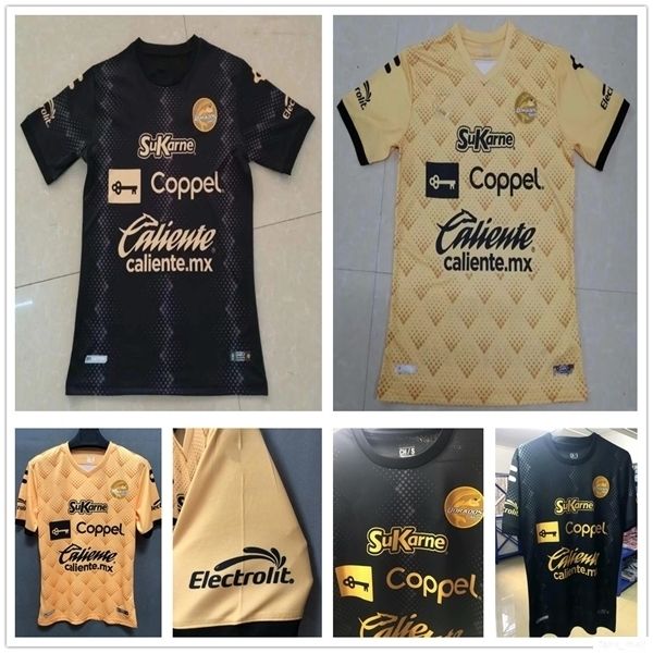 

2020 new liga mx dorados de sinaloa soccer jerseys orados cassio ronaldo luan fagner custom home away 20 21 football shirt uniform, Black;yellow