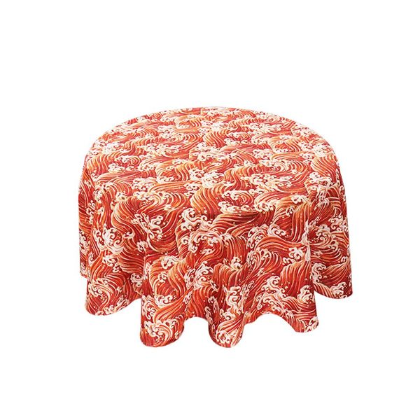 

хлопок и лен круглой скатерти цветок печать скатерть открытого мат украшение weddingapparel хлопок и jllesq mx_home