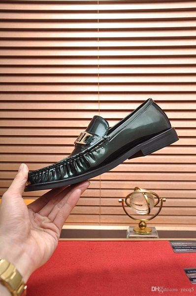 

mi 100% genuine leather luxury mens dress shoes, designeer oxford shoes for men, business men shoes, brand men wedding shoes 22, Black