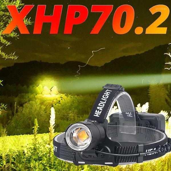 

xhp70.2 powerful led headlamp xhp70 yellow white led headlight fishing camping zoom usb rechargeable torch use 3*18650 batteries1
