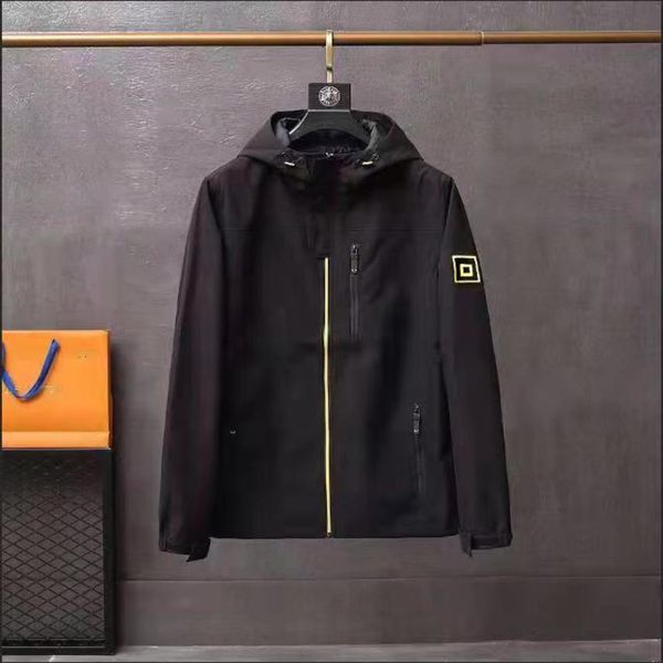 

Fashion Mens et Autumn And Winter Outwear Windbreaker Hoodie Zipper Hooded ets Coat Outside, Black;brown