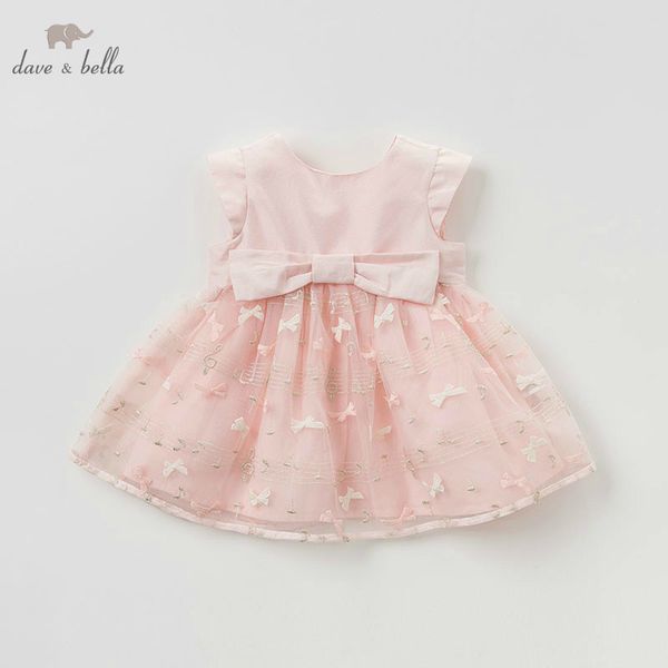 

db10503 dave bella summer baby girl lolita embroidery clothes children birthday party wedding dress kids boutique dresses t200709, Red;yellow