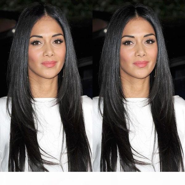

silk lace front human hair wigs peruvian virgin hair front lace wigs straight full lace human hair wigs for black women, Black;brown