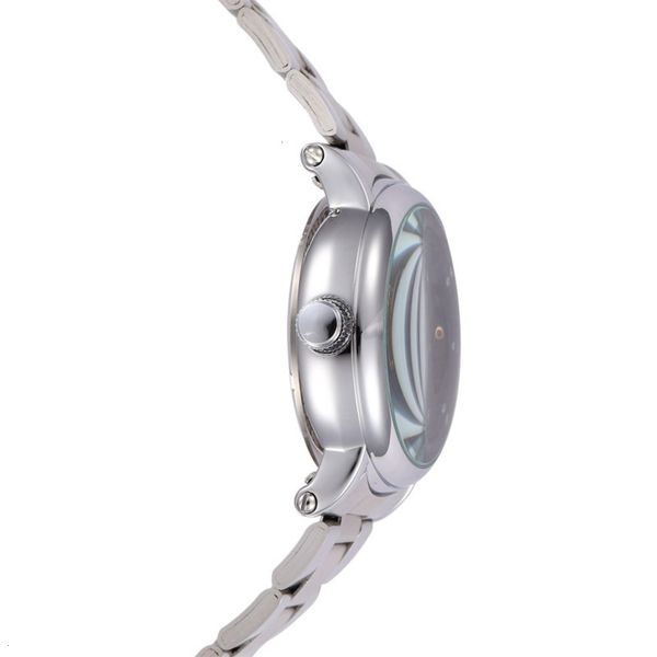 

selling fashion leisure steel band watch men's pointer mechanical domestic wristwatch, Slivery;brown