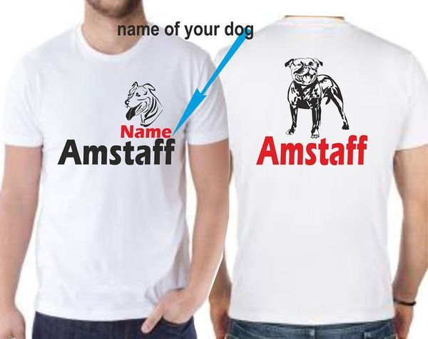 

2019 new fashion casual men t-shirt t-shirt knit dog amstaff staffordshire terrier tee shirt t-shirt sport hooded sweatshirt hoodie