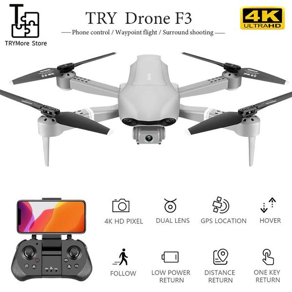 

drones 2021 folding drone with 4k hd aerial pography gps dual smart positioning return remote control aircraft quadcopter