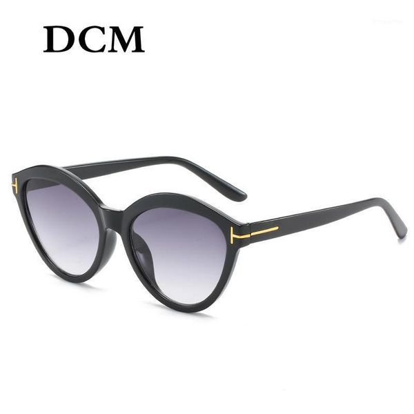 

dcm new round vintage sunglasses women fashion retro brand designer men sun glasses uv4001, White;black