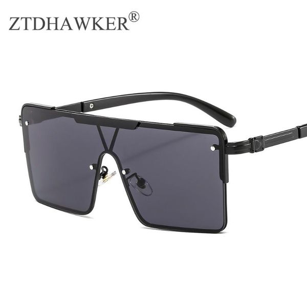 

sunglasses fashion metal frame big forefront temperament men and women spectacles, White;black