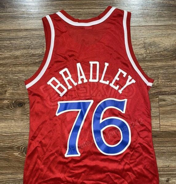 Custom #76 Shawn Bradley Basketball Jersey Men's All ED Any Size 2xs-3xl 4xl 5xl Nome o numero di alta qualità
