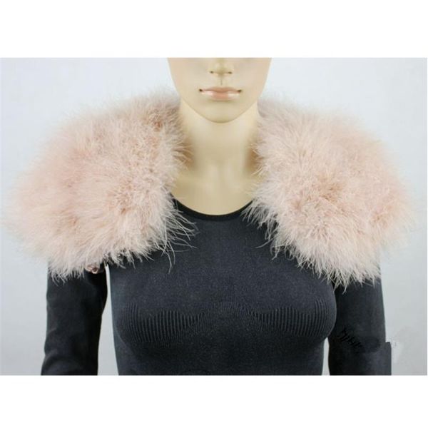 

scarves real ostrich feather fur shrug bridal clothing furry bolero shawl cloak wedding coats s11, Blue;gray