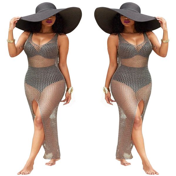 

new summer women's fashion print cape + bikini two piece split swimsuit colorwomen's wear european and american hollow out blouse, White;black