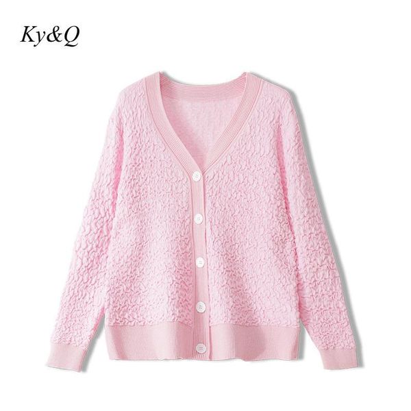 

women's knits & tees 2021 autumn trend sweet cardigan fashion gentle women knitted coat v-neck long sleeve loose comfortable sweater ja, White