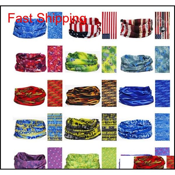 

custom multi-function polyester buff sports head scarf moisture wicking quick drying outdoors seamless magic qyldde nana_shop, Silver