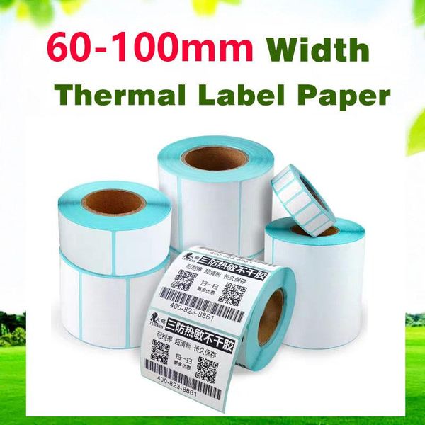 

printers 60-100mm width high-quality three-proof thermal label paper waterproof oil-proof anti-alcohol anti-scratch and stickiness strong