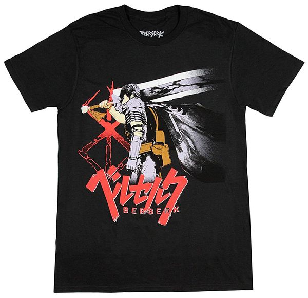 

bioworld berserk japanese anime manga brand of sacrifice guts men's t-shirt cool short sleeve men t shirt sport hooded sweatshirt hoodi