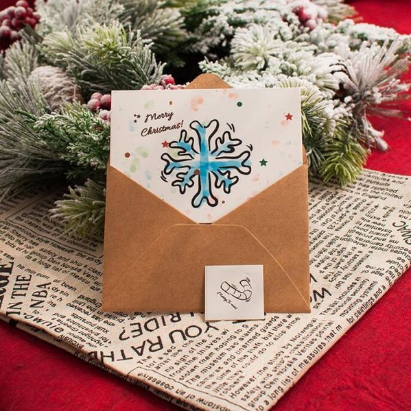 

xinaher 5pcs creative 8.5x11.5cm merry christmas cards folding xmas blessing card for new year christmas gift yxldfb xhhair