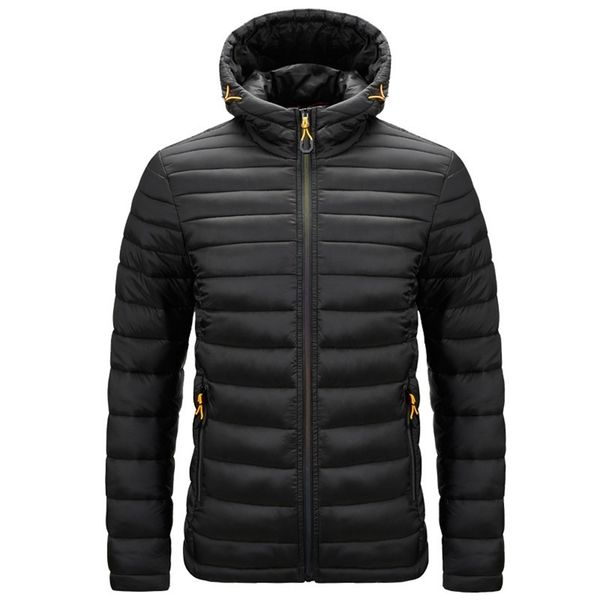 

men's winter warm outdoor down jacket fashion n00fs, Black