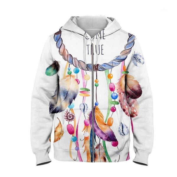 

3d printing dreamcatcher print hoodie sweatshirt shirt male sweatshirt male customer design plus size wy1041, Black