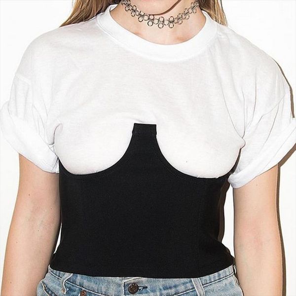 

corset for women steampunk clothing bustier bodice corselet female underbust crosets outwear clothes new, Black;white