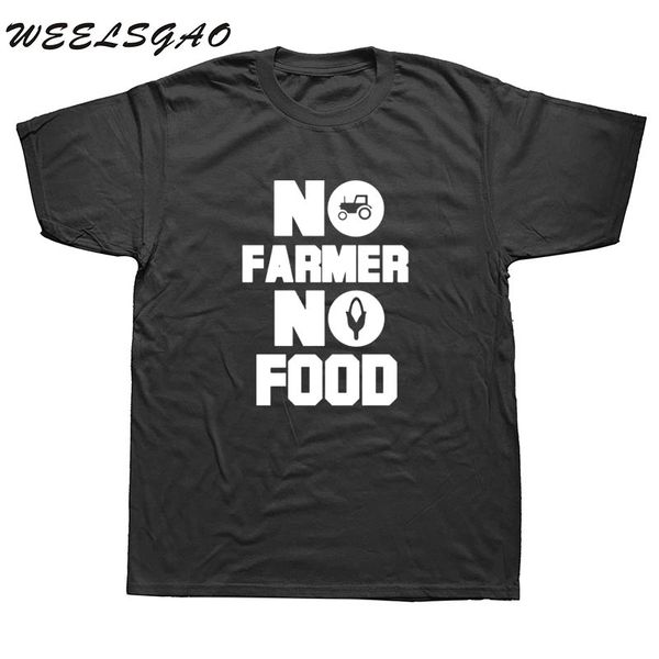 

новый летний стиль нет farmer нет еды мужчины с коротким рукавом хлопок funny farm camisetas мужская одежда дизайнеров балахон футболки толс