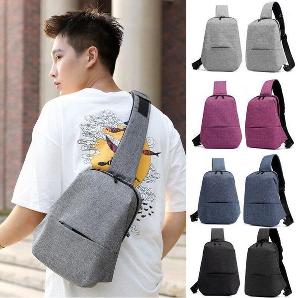

waist bags oxford men messenger cross body shoulder chest bag backpack sling travel hiking /by1
