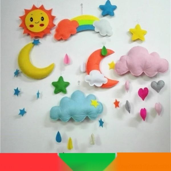 

fs9ii colorful moon shopping hanging ornaments children's room kindergarten hanging ornaments corridor buwq1 cloud mall creative classr