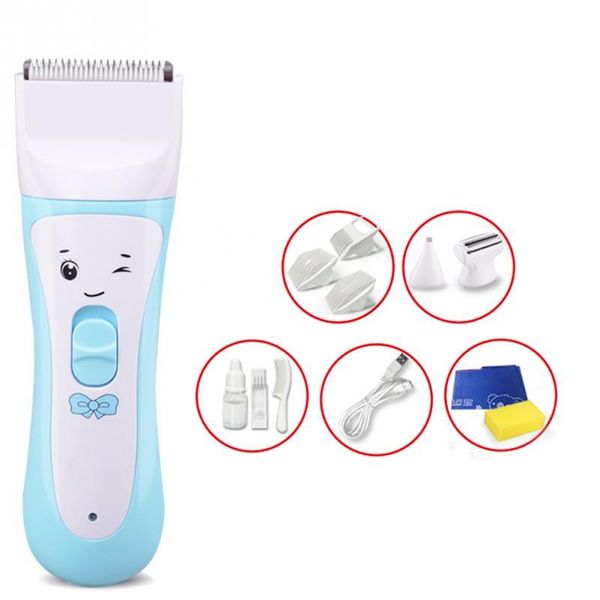 

baby electric hair clippers usb hair trimmer for hairstyle waterproof children/adults cutting professional oil-barber