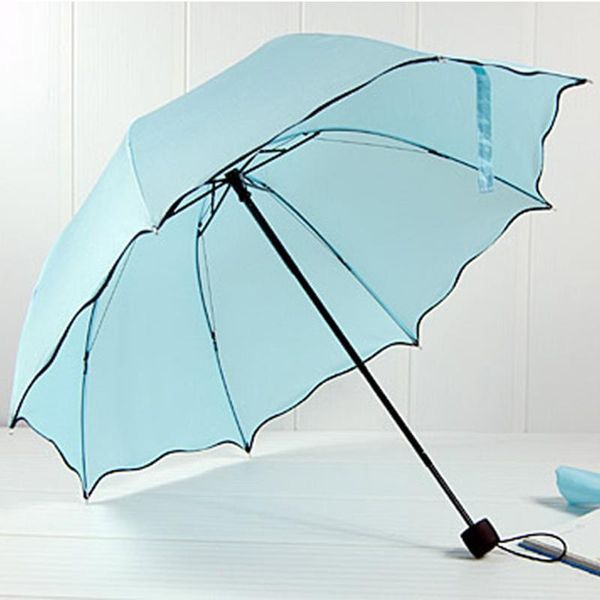 

women rain umbrella female umbrellas handle creative lotus lace cute princess sunny and rainy umbralla drinkware bbylgk lipper