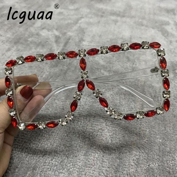 

sunglasses classic square diamond luxury eye wear female sun glasses for men vintage, White;black