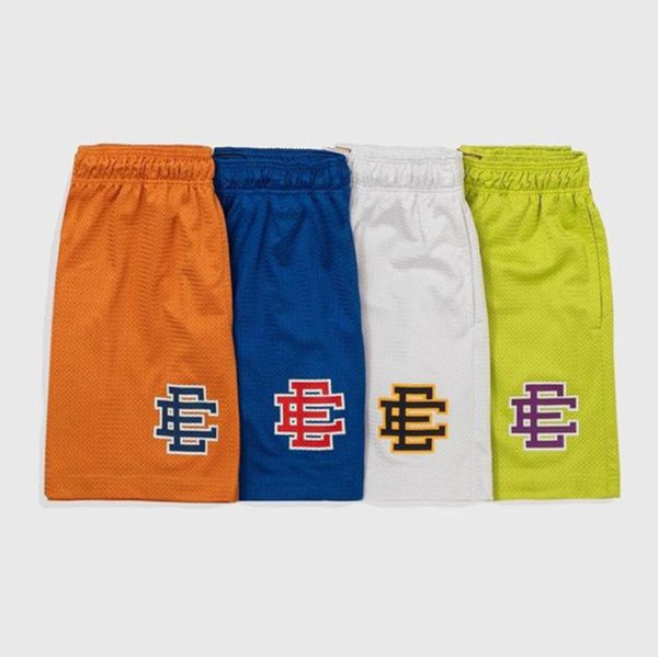 

fashion shorts luxury men's brand summer eric emanuel ee basic short designers newyork city skyline fitness beach breathable women mesh, White;black
