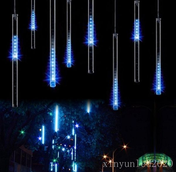 30 cm 144LED Şeritler Meteor Duş Yağmur Tüp LED Noel Işık Düğün Parti Bahçe Noel Dize Işık Açık Tatil Aydınlatma