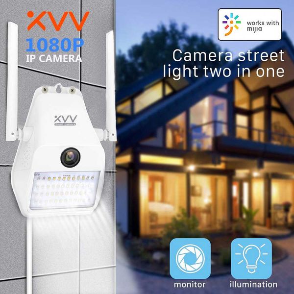 

cn версия xiaovv d7 1080p ip-камера wifi смарт открытый веб-камера с 16 инфракрасный свет стены yard лампы камеры mi home app