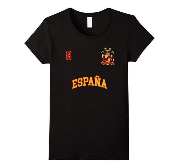 

fashion slim fit spain number 8 soccers team spanish flag futbol espana footballer printing casual sport sweatshirt hoodie t shirt