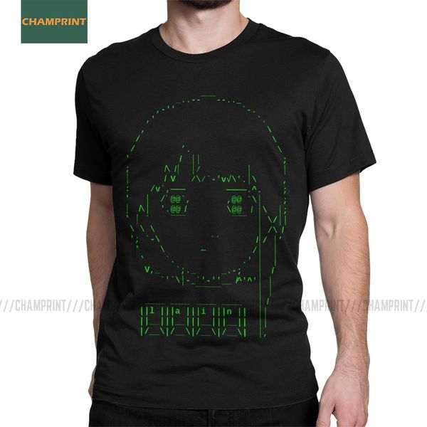 

ascii serial experiments lain glitch iwakura manga weeb girl sci fi crew neck short sleeve sport hooded sweatshirt hoodie men t shirt