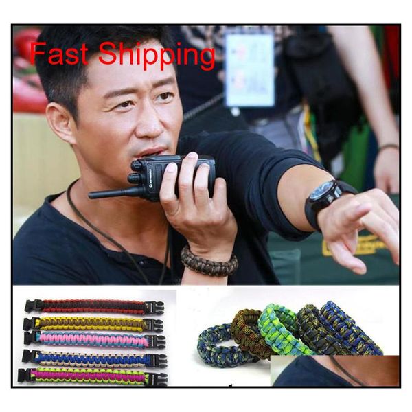 

wristband decoration survival bracelets escape paracord bracelet hiking camping travel outdoors gear costom rope color /fedex ftx78