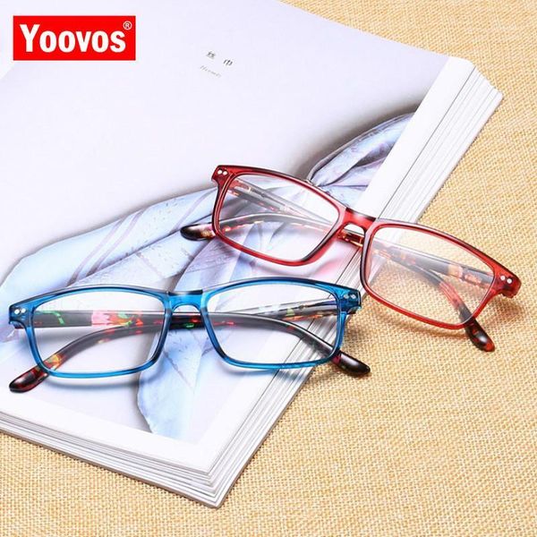 

yoovos classic reading glasses for men/women blue light eyeglasses women anti-fatigue plastic reading okulary gafas para leer1, White;black
